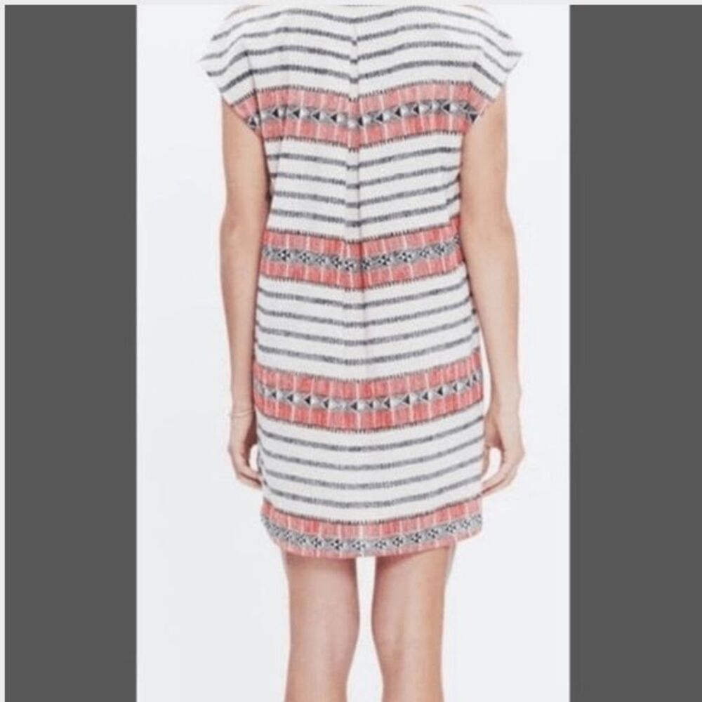 Striped Pink and White Mini Dress